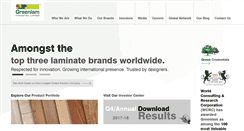Desktop Screenshot of greenlamindustries.com
